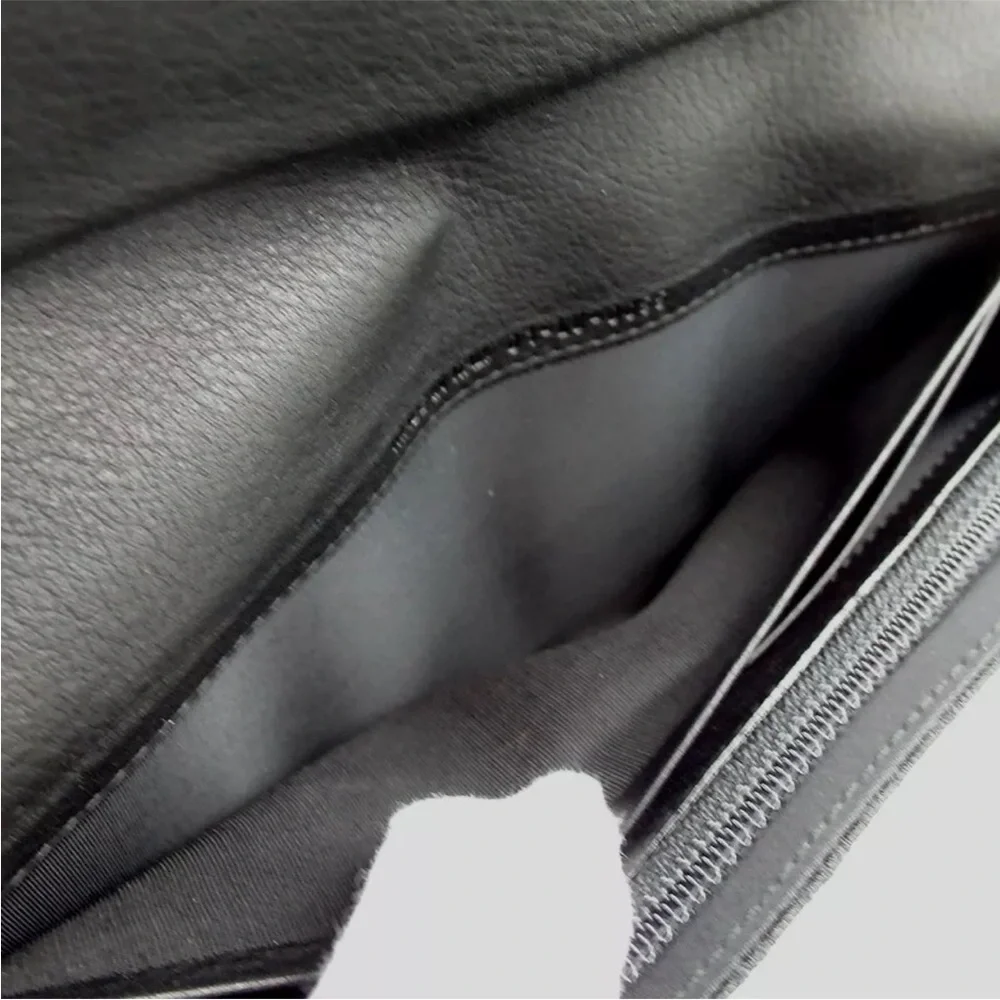 AUTH Christian Dior Monogram Trotter Long Wallet Black